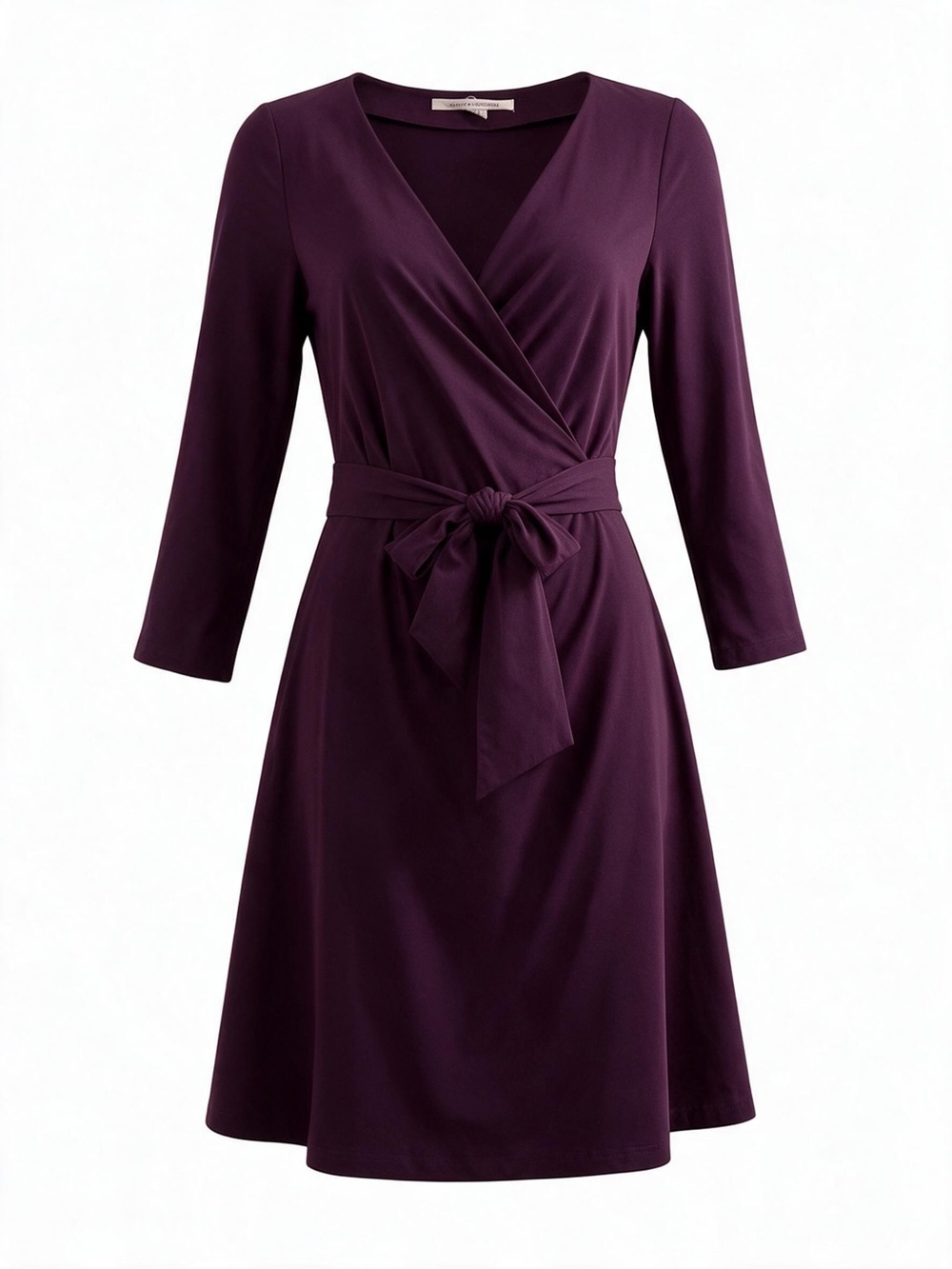 Diane von Furstenberg Oletta Faux Wrap Dress Plum Purple Size 6